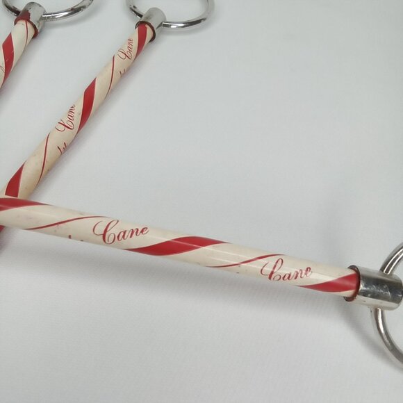 MCM Christmas Candy Cane Pencil Set Of 3 Unused Red & White Made In USA 1950s - Picture 7 of 7
